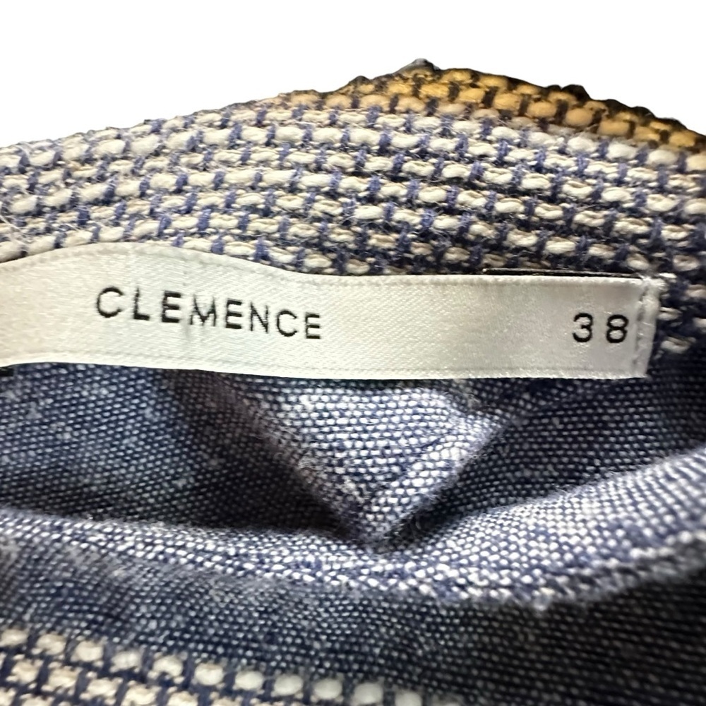 Clemence t-shirt dress cotton linen blend stripped texture 28 - Picture 2 of 10